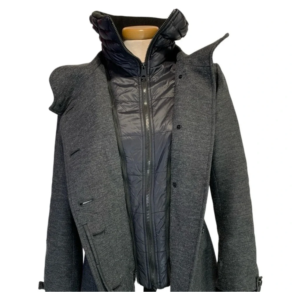 Soia and Kyo Wool Blend Jacket with Down Filled Bib and Cuffs - Picture 1 of 10